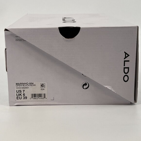 ALDO Marinho Loafers Size 7 Black Leather Upper Slip-On Dress Shoes Metal Bit - Picture 14 of 14